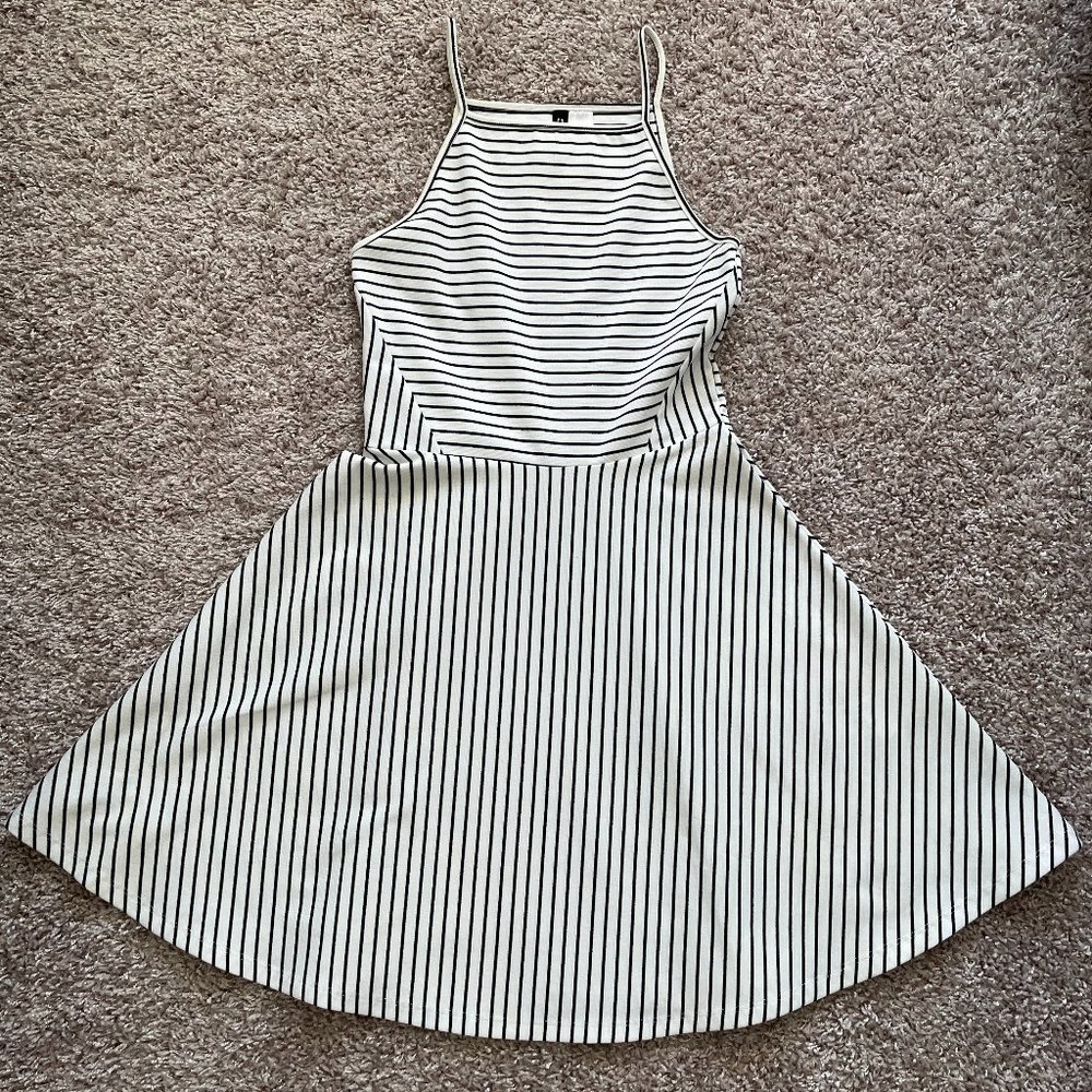 Black & White Striped Dress
